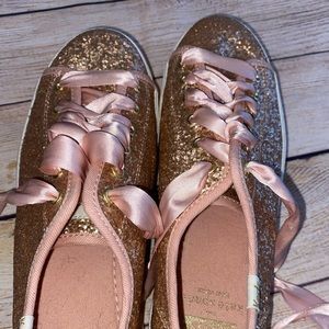 Kate Spade Rose Gold Sparkly KEDS sz. 6.5